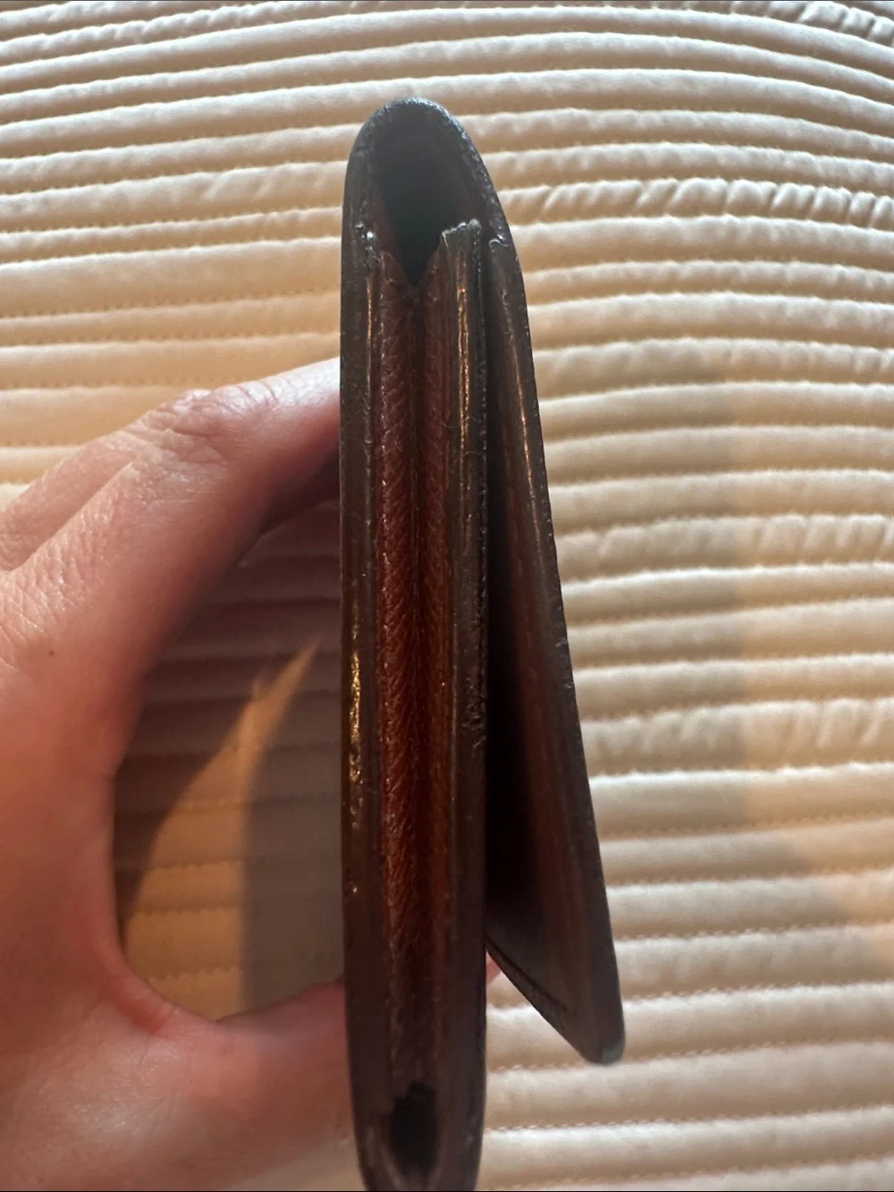 Louis Vuitton Monogram Canvas Card Holder - Brown & Gold